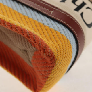 Chloe Woody Tote Canvas with Leather