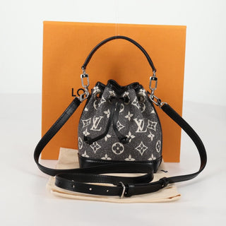 Louis Vuitton Noe NM Handbag Monogram Jacquard Denim