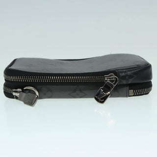 Louis Vuitton Double Phone Pouch Reverse Monogram Eclipse Canvas
