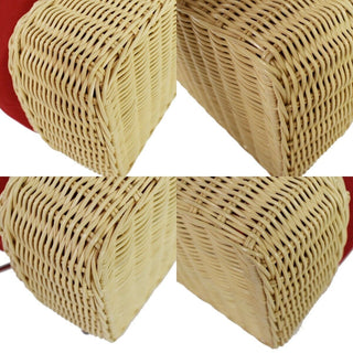 Prada Drawstring Bucket bag Canvas and Wicker