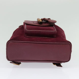 Gucci Vintage Bamboo Backpack Suede