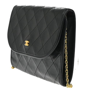 Chanel Vintage Round Flap Bag Quilted Lambskin