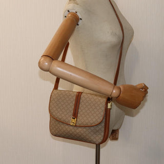 Celine Macadam Shoulder Bag Canvas
