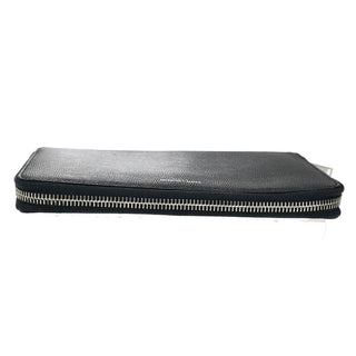 Saint Laurent Classic Zip Around Organizer Wallet Leather