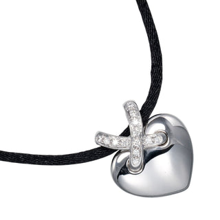Chaumet Liens Heart necklace K18 white gold with diamonds