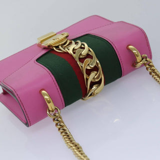 Gucci Sylvie Chain Shoulder Bag Leather