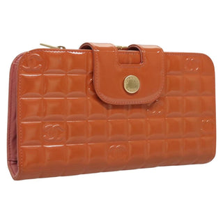Chanel Chocolate Bar Clutch Quilted Patent