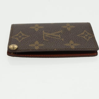 Louis Vuitton Porte Cartes Pression Card Case Monogram Canvas