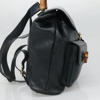 Gucci Vintage Bamboo Backpack Leather