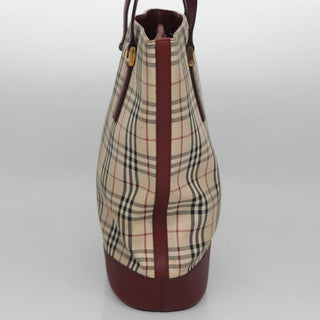 Burberry Nova Check Tote Canvas and Leather