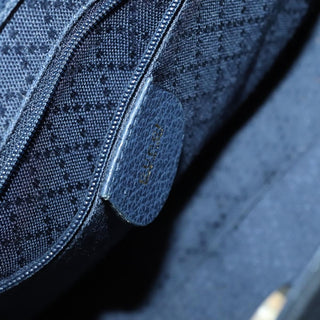 Gucci Vintage Bamboo Front Pocket Tote Suede