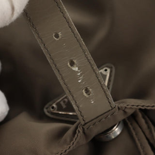 Prada Vela Double Front Pocket Backpack Tessuto with Saffiano Leather