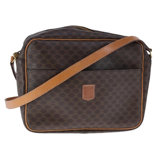 Celine Vintage Macadam Shoulder Bag Leather