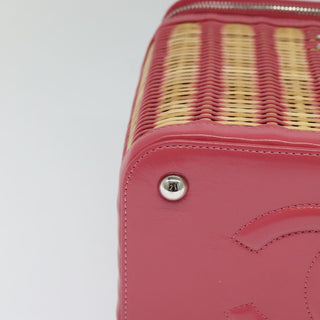 Chanel Take Away Vanity Case Rattan and Calfskin