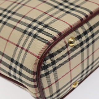 Burberry Nova Check Tote Canvas and Leather