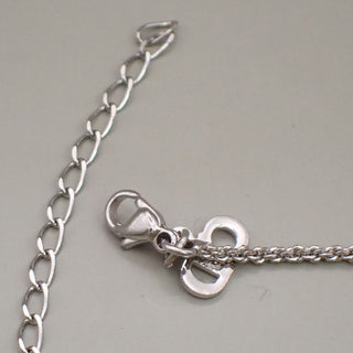 Christian Dior CD Logo necklace Silver-Plated