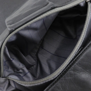 Chanel Studded CC Accordion Flap Bag Leather