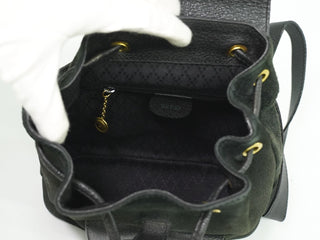 Gucci Vintage Bamboo Backpack Suede