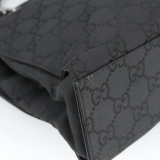 Gucci Vintage Bamboo Handle Tote GG Nylon