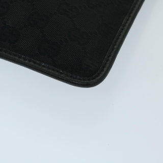 Gucci Vintage Flat Messenger Bag GG Canvas and Leather