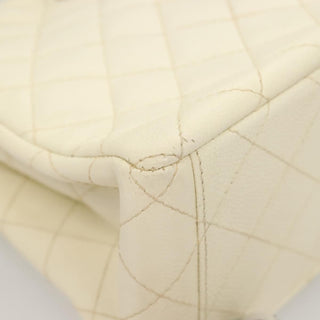 Chanel Vintage CC Shoulder Bag Quilted Caviar