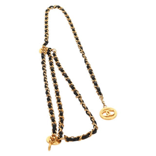 Chanel Vintage Multi-Chain Medallion Belt Metal and Leather