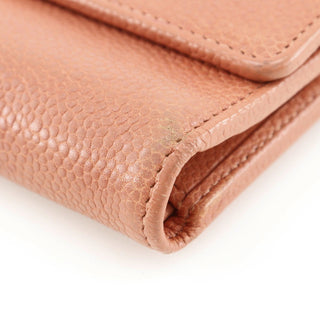 Chanel CC Trifold Flap Wallet Leather