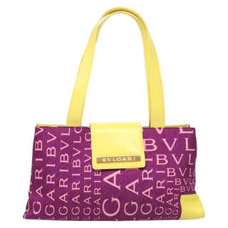 Bvlgari B.Zero1 Logomania Bag Canvas with Leather