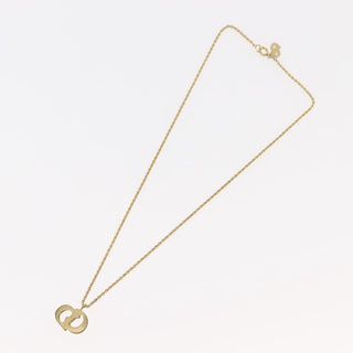 Christian Dior CD Pendant Necklace Metal