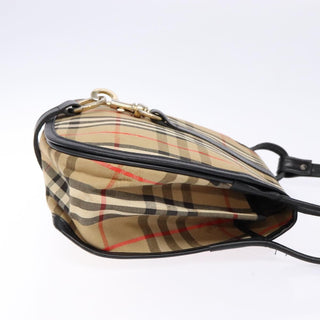 Burberry Flap Shoulder Bag Nova Check Coated Canvas