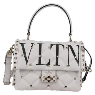 Valentino Garavani VLTN Candystud Top Handle Bag Printed Leather