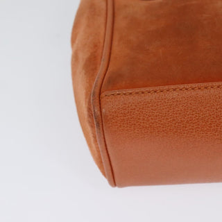 Gucci Vintage Bamboo Front Pocket Tote Suede