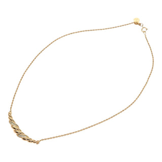 Christian Dior Collar Necklace Metal with Faux Pearls