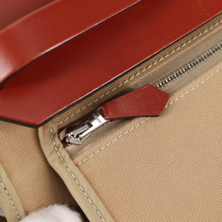 Hermes Herbag Zip Leather and Toile