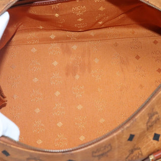 MCM Visetos Handbag Canvas and Leather