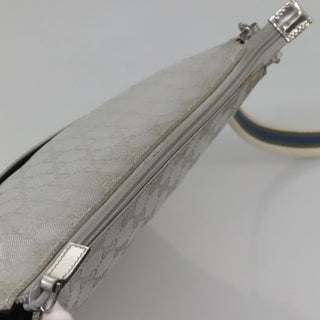 Gucci Zip Messenger Bag GG Canvas with Perforated Leather