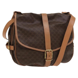 Celine Vintage Macadam Shoulder Bag Canvas