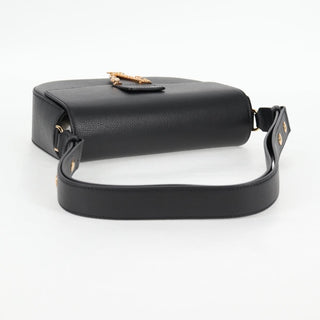 Versace Virtus Flap Messenger Bag Leather