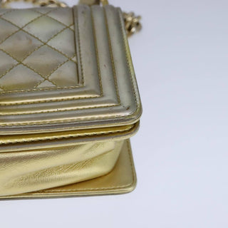 Chanel Boy Flap Bag Quilted Patent