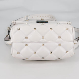 Valentino Garavani VLTN Candystud Top Handle Bag Printed Leather