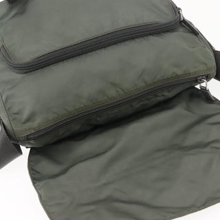 Prada Double Buckle Flap Messenger Bag Tessuto