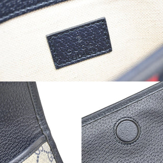 Gucci Ophidia Flap Belt Bag GG Coated Canvas with Leather