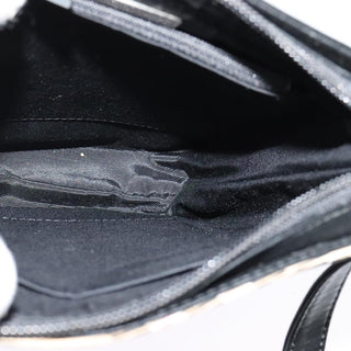 Burberry Front Pocket Flap Messenger Leather with Vintage Check Canvas