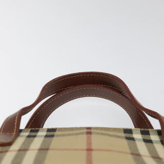 Burberry Top Handle Tote Haymarket Coated Canvas