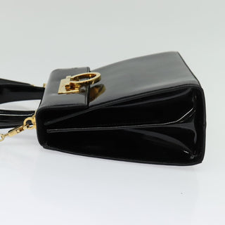 Salvatore Ferragamo Gancini Convertible Top Handle Bag Patent Leather