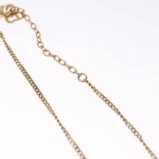 Christian Dior CD Pendant Necklace Metal