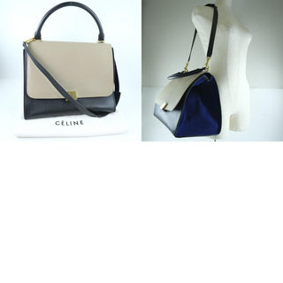 Celine Trapeze Bag Leather with Suede