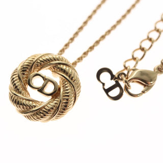 Christian Dior CD Pendant Necklace Metal