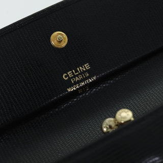 Celine Circle Logo Compact Wallet Leather