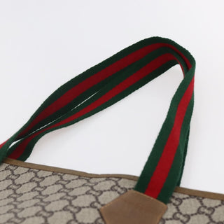 Gucci Vintage Web Strap Tote GG Coated Canvas